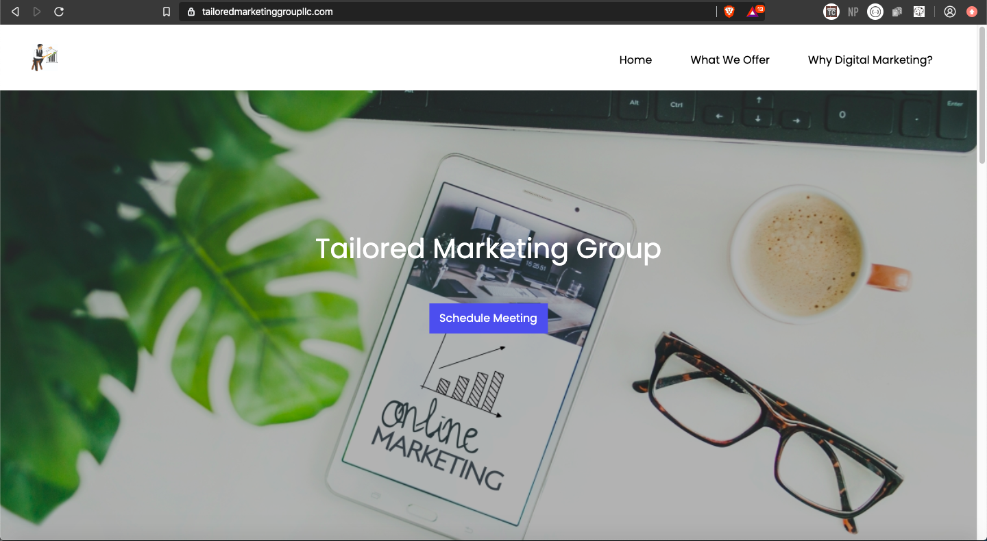 tailored marketing website